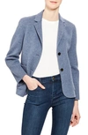 THEORY SHRUNKEN WOOL & CASHMERE BLAZER,J0601108