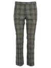 Isabel Marant Derys Checked Cotton-blend Straight-leg Pants In Black Check