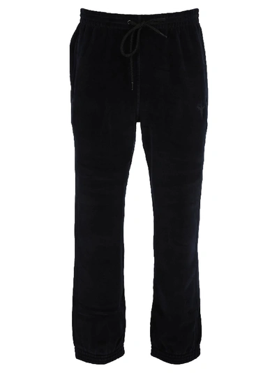 Alexander Wang Velvet Sweatpants In Navy