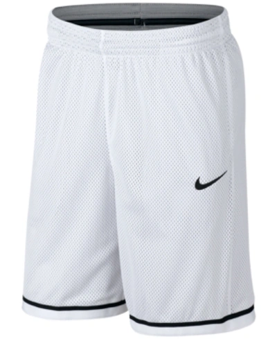 Nike Men's Dri-fit Classic Basketball Shorts In Wht/blk