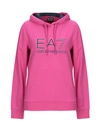 Ea7 Sweatshirt In Fuchsia