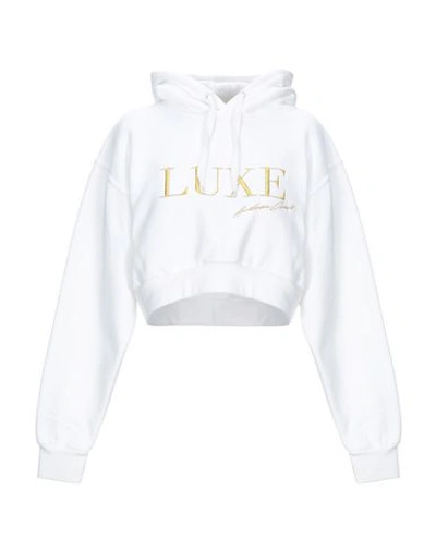 Andrea Crews Hooded Sweatshirt In White