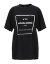 Andrea Crews T-shirt In Black