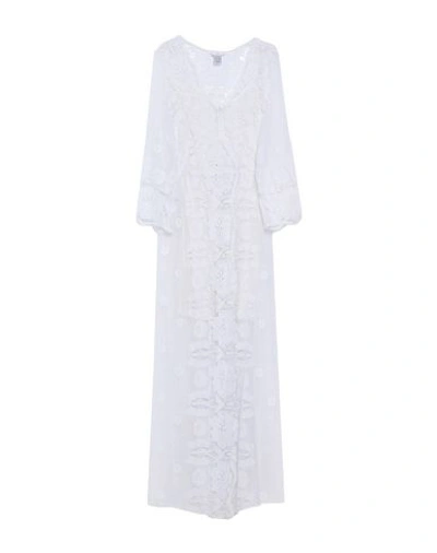 Miguelina Long Dress In White