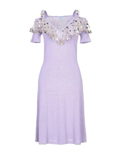 Blumarine Short Dress In Purple