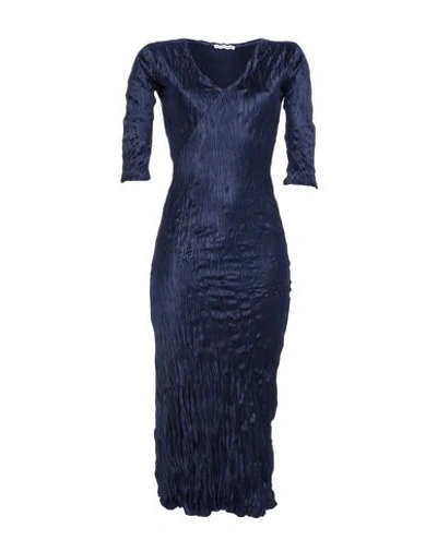 Stephan Janson Midi Dress In Dark Blue