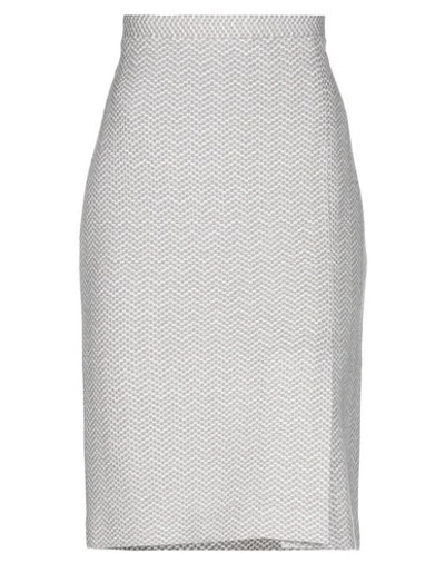 Missoni Knee Length Skirt In Light Grey