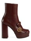 GUCCI GG MARMONT HEELED BOOTS