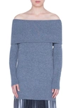 AKRIS PUNTO OFF THE SHOULDER WOOL & CASHMERE PULLOVER,509100124840