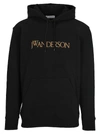JW ANDERSON JW ANDERSON EMBROIDERED LOGO HOODIE,10986997