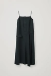 COS STRAP DRESS WITH DRAPE DETAIL,0776685001