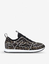 Fendi Ffreedom Logo Embroidered Sneaker In Blk/brown