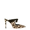 ALEXANDRE BIRMAN CLARITA 120 LEOPARD-PRINT CALF HAIR MULES,3027479