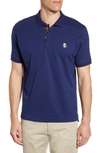 Robert Graham Easton Classic Fit Skull Applique Polo In Navy