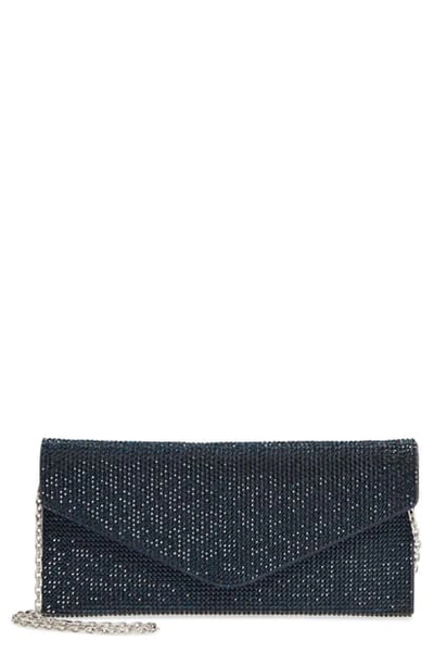 Judith Leiber Couture Beaded Envelope Clutch In Jet Black