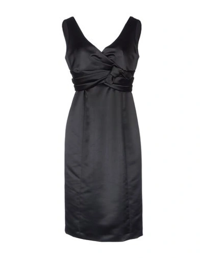Armani Collezioni Knee-length Dress In Black