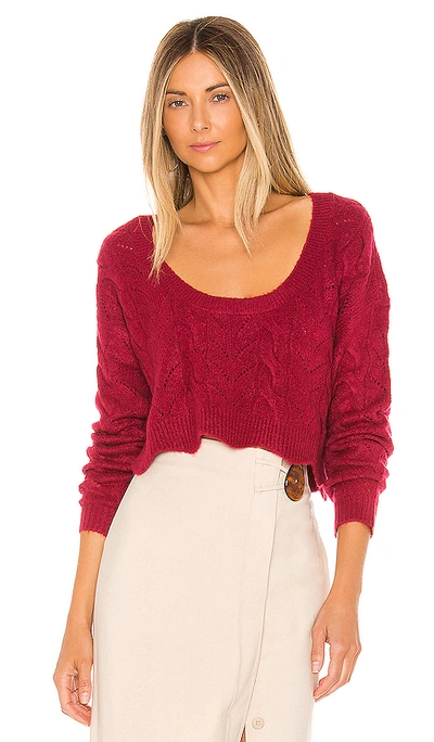 Lovers & Friends Andy Sweater In Dusty Rose