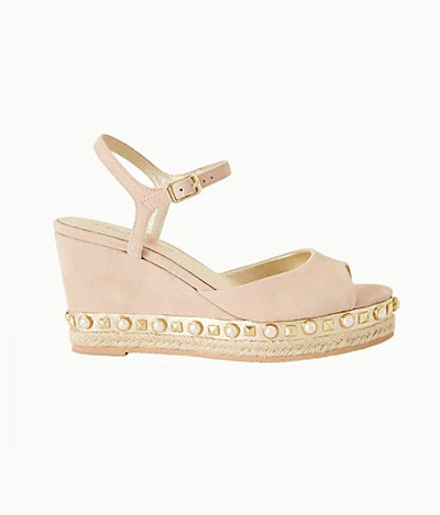 Lilly Pulitzer Hadley Suede Wedge In Natural
