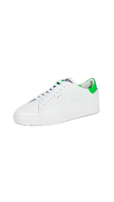 Axel Arigato Clean 90 Logo Detail Sneakers In Neon/white