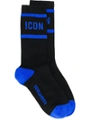 Dsquared2 Icon Socks In Black