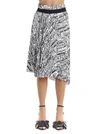 BALENCIAGA BALENCIAGA LOGO PLEATED ASYMMETRIC SKIRT