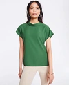 ANN TAYLOR ROLLED MOCK NECK TOP,506367
