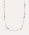 Ann Taylor Pearlized Station Necklace In Metallic