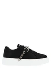 PRADA PRADA STUDDED STRAP LOW TOP SNEAKERS