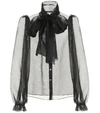 DOLCE & GABBANA SILK-ORGANZA BLOUSE,P00400981