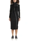 PALM ANGELS PALM ANGELS ROUCHES ASYMMETRIC TURTLENECK DRESS