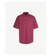 BALENCIAGA LOGO-PRINT OVERSIZED COTTON SHIRT