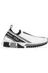 Dolce & Gabbana Sorrento Logo-print Mesh Sneakers In White