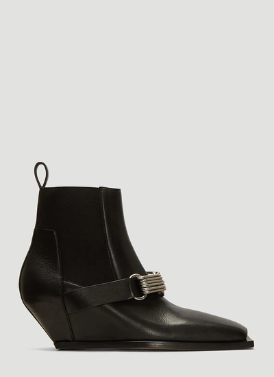 Rick Owens Stivali Ankle Boots In Black | ModeSens