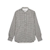 OFFICINE GENERALE Monochrome checked cotton shirt