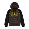 FENDI MONOGRAMMED HOODED COTTON SWEATSHIRT