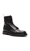 COMMON PROJECTS LEATHER WINTER COMBAT BOOTS