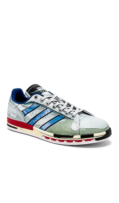 Adidas Originals Adidas By Raf Simons Stan Smith Sneakers In Light Blue,red,green