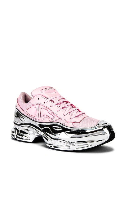 Adidas Originals Adidas By Raf Simons Rs Ozweego Sneakers - Rosa In Cwhite/silver Met