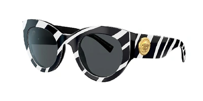 Versace Woman  Ve4353 In Grey-black