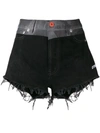 HERON PRESTON HERON PRESTON SHORTS IN COLOUR-BLOCK-OPTIK - SCHWARZ