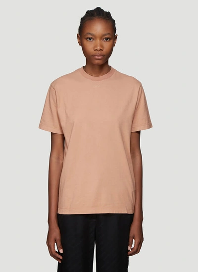 Off-white Shiny Arrows T-shirt Nude In Beige