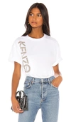 KENZO KENZO SPORT SINGLE JERSEY TEE IN WHITE.,KZOR-WS42