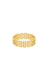 Shashi Linked Band Ring In Gold