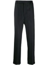 SAINT LAURENT STRIPED TAILORED TROUSERS