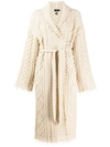 ALANUI CABLE KNIT dressing gown CARDIGAN