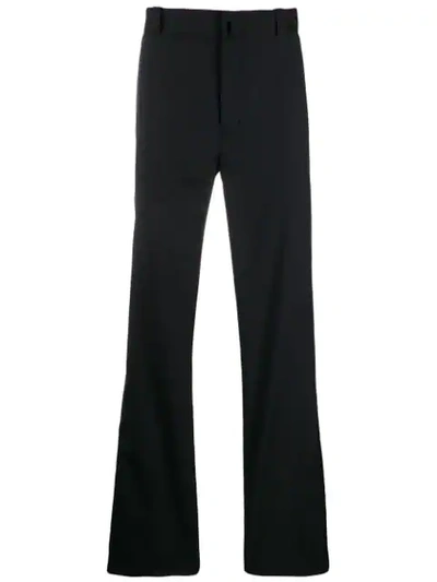 Lanvin Side Stripe Trousers In Blue