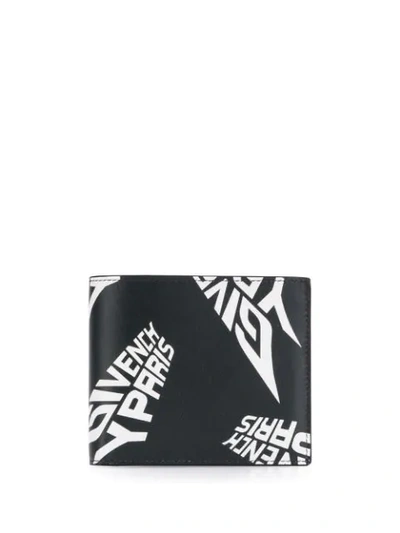 Givenchy Logo Print Bifold Wallet In Black