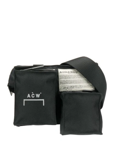 A-cold-wall* Foldover Top Shoulder Bag In Black