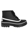 Givenchy Black Glaston Flat Lace-up Leather Ankle Boots