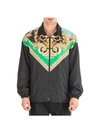 Versace Barocco Print Track Jacket In Nero